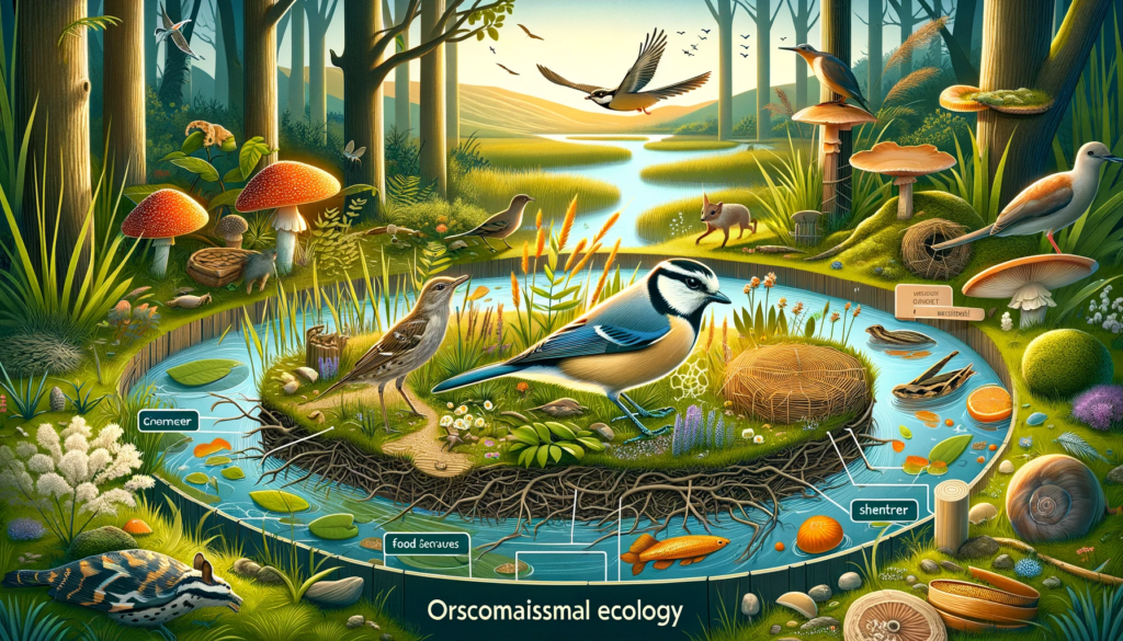 Imagen de bosque con diferentes organismos
