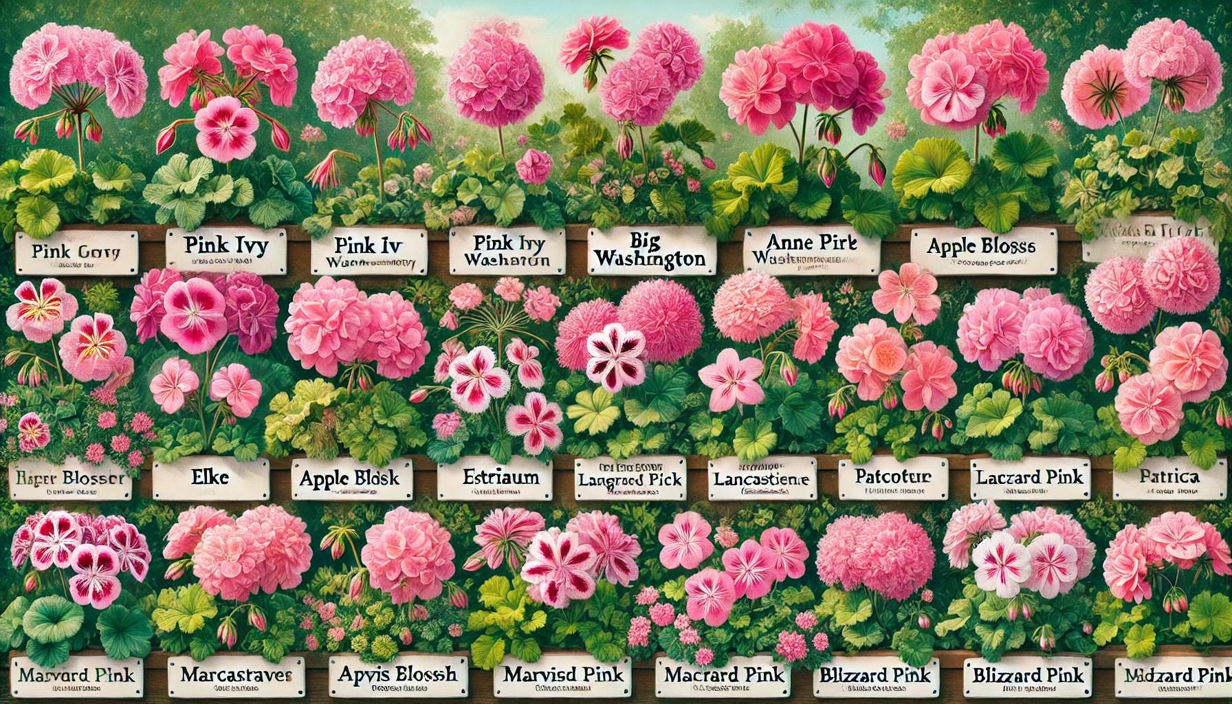 15 variedades de geranio rosa para tu jardín