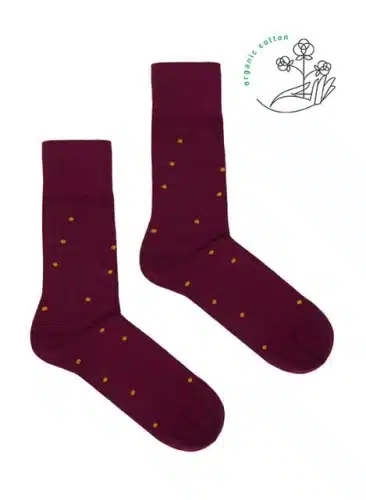 4426-socks-organic-dots-ir-burgundy-mustard36-5906742649246-socks-organic-dots-ir-burgundy-mustard42-5906742649253-1-1